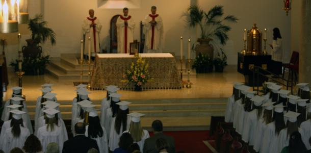 Class of 2012 reflects on gifts of the Holy Spirit at Baccalaureate 