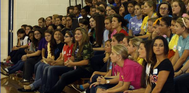 Academy freshmen found the Student Council orientation days inspirational and fun.