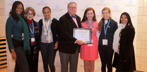 CSPA presents Silver Crown Award to Achona staff at Columbia conference