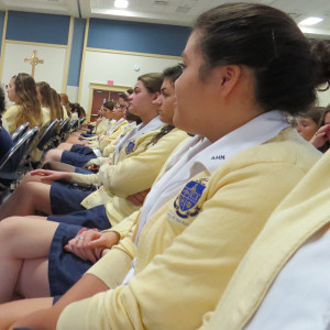 For these Seniors, the back to school Christmas Mass begins their semester of