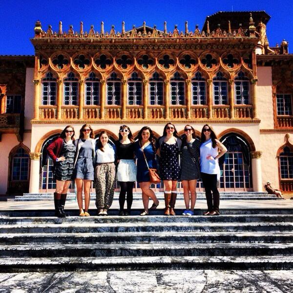 AP Art History students marvel at the Gothic-inspired home of John and Mabel Ringling.