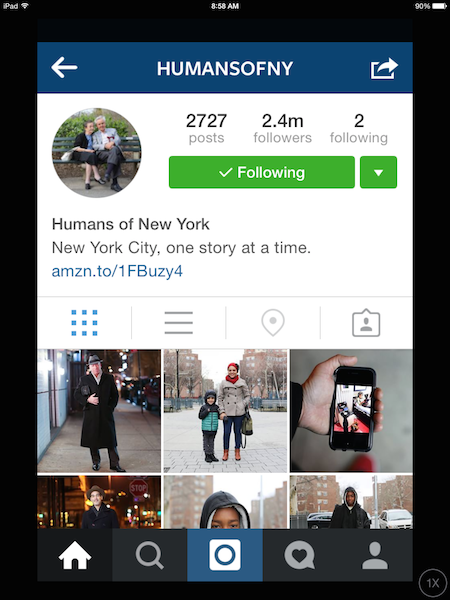 Humans of New York Instagram page