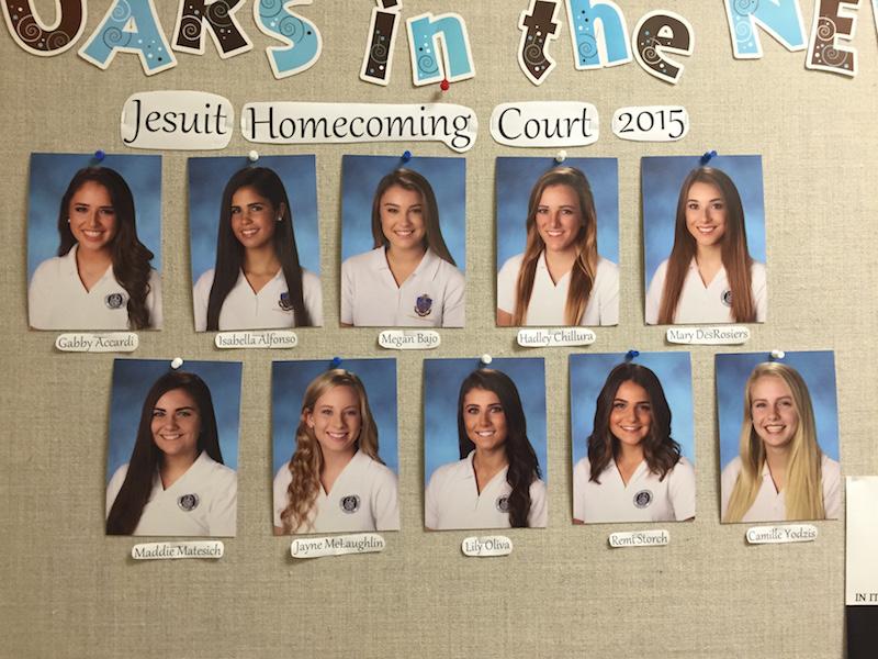 Jesuit Homecoming Court Top 10 
