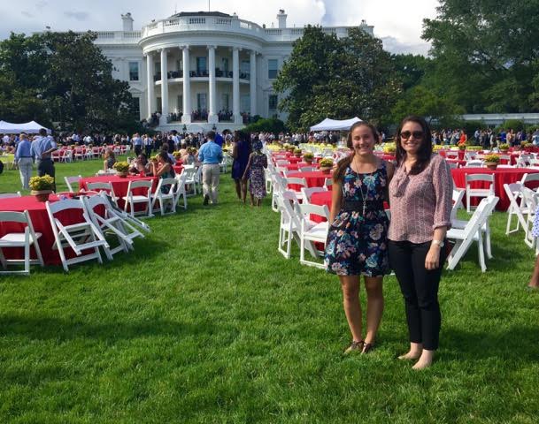 With Julia Lester and senior here at Academy also  Jolenes youngest sister ,at the 2015 White House Summer Event. 
