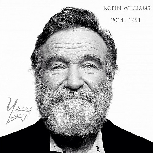 Robin Williams: A truly inspiring and remarkable man. Thank you for the extraordinary footprints you left in the hearts of millions. 