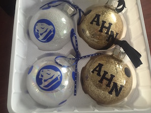 Senior Bryanna LaRussa and friends created these adorable ornaments for the Senior Endowment  