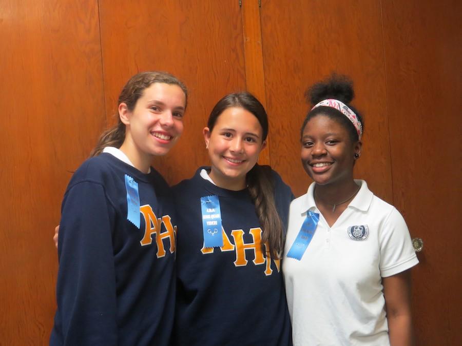 (From left to right) Lauren Dingle, Caitlyn Asher, and Chanita Belcher. 