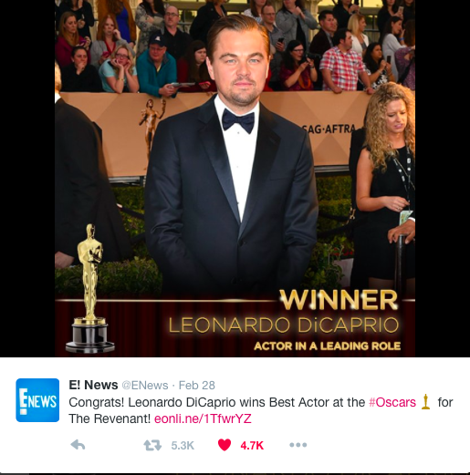 Leonardo Dicaprio Finally Wins An Oscar Achona 