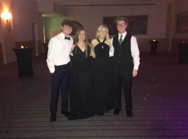 My best friends and I were the last ones standing at prom.. literally! We stayed until the Jesuit teachers asked us to please go home.