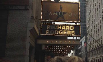 The Richard Rodgers Theater, home of Hamilton: An American Musical
