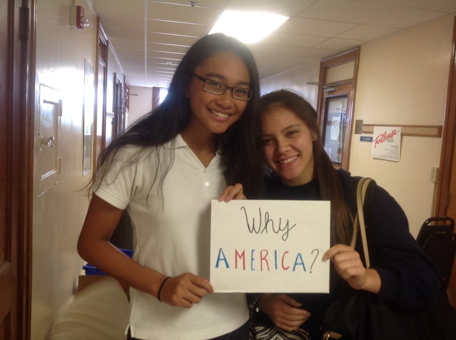 Tess Jakubiec and Lara Lontoc are excited to learn about their families' histories. 