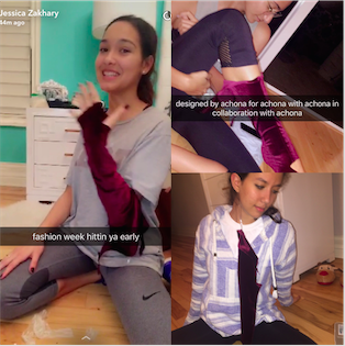 (Credit: Jessica Zakhary/Achona Online)
Having a DIY session with your friends not only makes great clothes, but also great snapchat stories