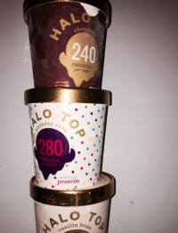 Your average Halo Top pint is less than 300 calories, so theres no guilt in eating the entire pint! Credit: Audrey Diaz/ Achona Online