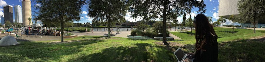 (Photo Credit: Keri Kelly/ ACHONA Online) Curtis Hixon offers scenic views of the Hillsborough river. Bring a bike and traverse the Riverwalk all the way from Channelside to Ulele.