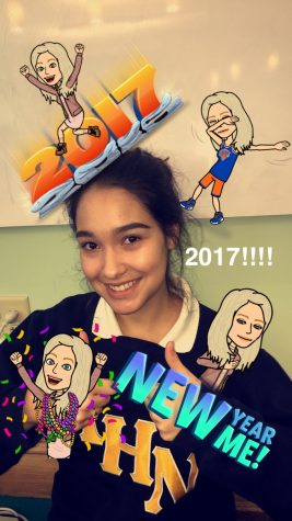 AHN senior, Maria Cacciatore, is ready for 2017.
Photo Credits: Camille Opp (Achona Online)