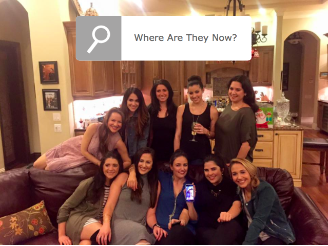 The class of 07 still reunited frequently for birthdays, weddings, and mother daughter hangouts. I always knew these girls were going to be my best friends even after high school, says Celeste Cacciatore (bottom right) 