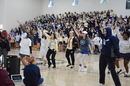 Junior Emily Anderson says, At the end of the day, its just about coming together as a school.
Credit: Riley Gillis (used with permission)