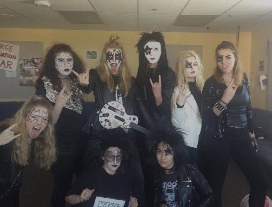 The seniors had the most fun dressing up as KISS because they felt like they were really in the band. Photo Credits: Camille Opp (used with permission)