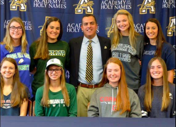 Alexis Miniet says, "Signing day was a great experience, and I was excited to share that moment with friends."