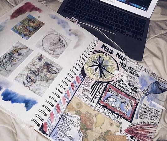 Journals can be used as planners, sketchbooks, recipe books, or anything personal to the student. Photo Credit: Grace Neal/Achona Online