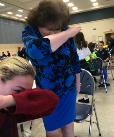 One of Chase's go to dance moves is the dab.
Photo Credits: Camille Opp (Achona Online)