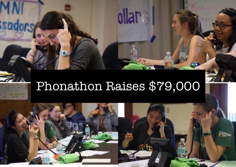 Some students were at Academy until 9:00 p.m. on Sunday to participate in the Phoanthon. 