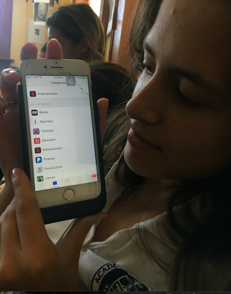 The App store sorts out apps by categories which makes it easier to find apps to help with your life. Photo Credits: Camille Opp (Achona Online)