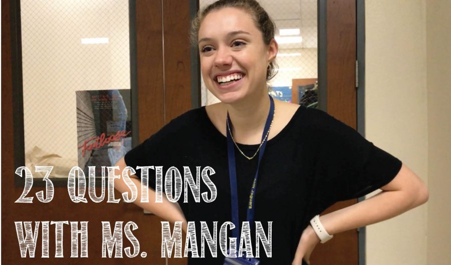 Ms. Mangan attended Academy all four years of high school and this is her first year teaching.
Photo credit: Shannon Flaharty/Achona Online