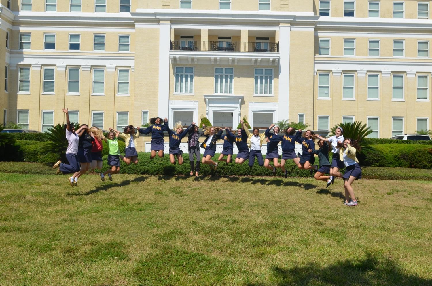 Sharrieff says, We came together and had a photo shoot of our class because we are all going to miss it. 