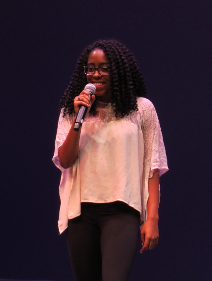 Khalea Armstrong says, Im so happy that I was able to perform on the new stage before I graduate. Credit: Audrey Diaz/Achona Online