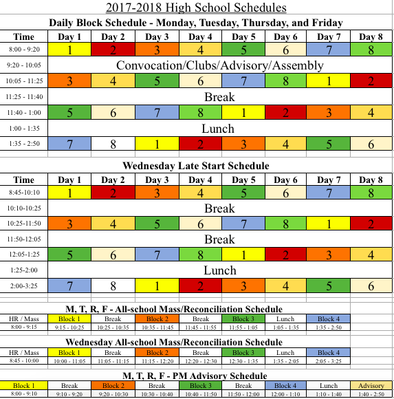 The new schedule was created after Assistant Principal Erin Krukar and Counselor Emily Pantelis attended a conference about scheduling over the summer. 