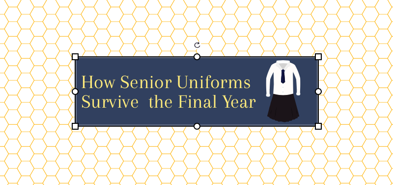 Seniors in their final year at Academy refuse to replace old uniforms and will do anything to make them last. (Photo Credit: Caitlin Weaver/ Achona Online)