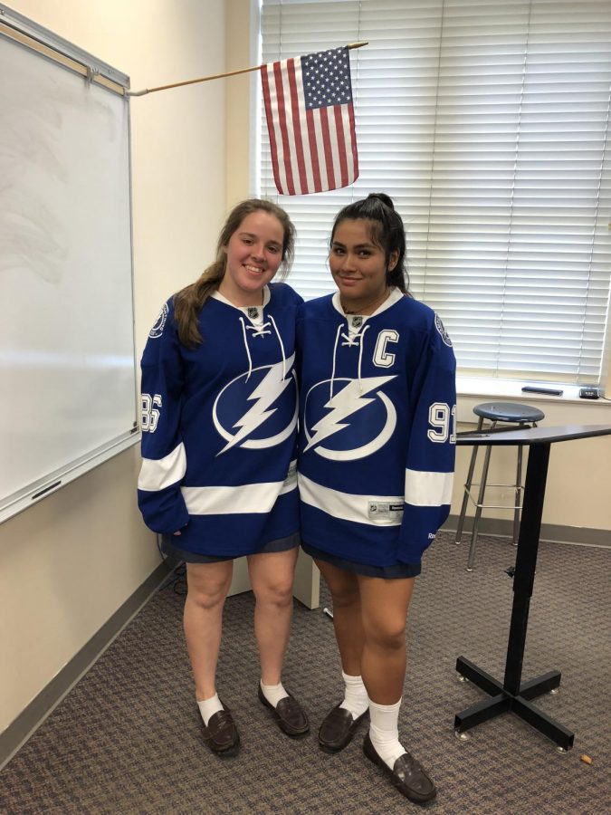 Students could wear any Tampa Bay lightning shirt or jersey with their school bottoms. (Photo Credit: Caitlin Weaver/ Achona Online)