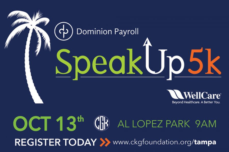 All+of+the+profits+from+the+3rd+SpeakUp5k+will+go+towards+the+Crisis+Center+of+Tampa+Bay+and+the+Cameron+K.+Gallagher+Foundation.
