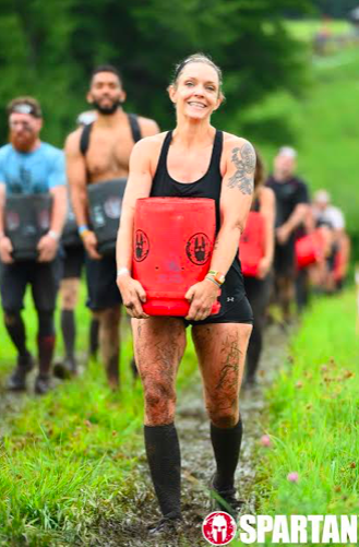Photo credit: Katherine Rodriguez/Achona Online
Dobrin completed in the Spartan obstacle race in October of 2018. 