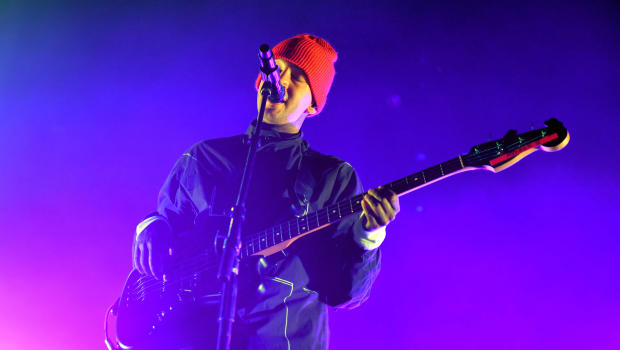GULF SHORES, AL - MAY 20:  Tyler Joseph of Twenty One Pilots performs at the Hangout Stage during 2017 Hangout Music Festival on May 20, 2017 in Gulf Shores, Alabama.  (Photo by Kevin Winter/Getty Images for Hangout Music Festival)