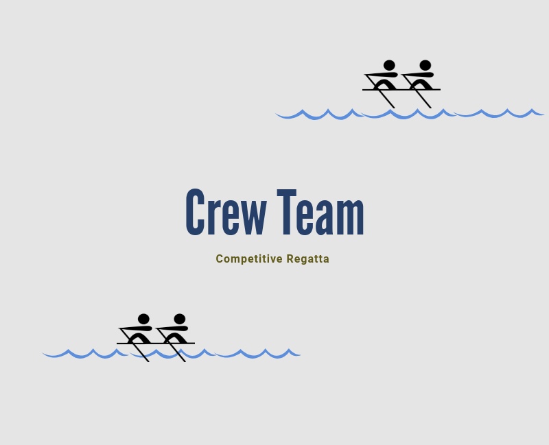 The crew team competes in two separate seasons: fall and spring. 