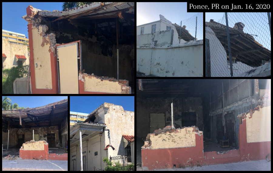 On Jan. 16, 2020, James-Rodils uncle — Roberto Rodil — took pictures in Ponce, Puerto Rico, where several buildings have been destroyed. 