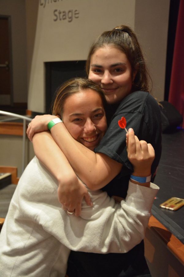 Seniors Maria Garcia Gil and Frannie Fererri came out to the talent show, both to support the performers and help work the ticket booth. Ferreri said, the talent show was so much fun and so entertaining because of the wide variety of talent. I had a lot of fun watching it, especially when my friends were performing.