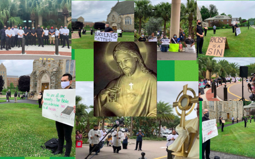Catholics+have+been+peacefully+protesting+around+the+United+States.+On+Sunday%2C+June+7%2C+Bishop+Gregory+Parkes+hosted+a+holy+hour+of+adoration+for+the+end+of+racism+and+violence+at+the+Cathedral+of+St.+Jude+in+St.+Petersburg.+%0A