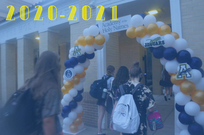 Students were welcomed by two balloon arches that were put on both sides of the campus.