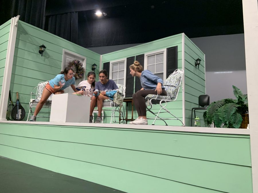 AHN theater rehearses their fall play "Savannah Sipping Society" 