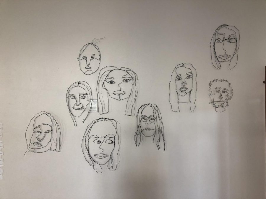 These art pieces were created by Alexa Rios (‘21), Hailey Rothman(‘21), Lin Riser (‘24), Nyonyose Varmah (‘23), Amanda Lather (‘23), Carson Hales (‘21), Catherine Neumeister (‘21), Julia Dean (‘23), Laura Collins (‘24), Chase Cordoves (‘21), Abigail Elliott (‘21), Cassandra Sobus (‘23), Faith Joaquin (‘21), Kate Lambert (‘22) and are used to represent ones unique self. 
