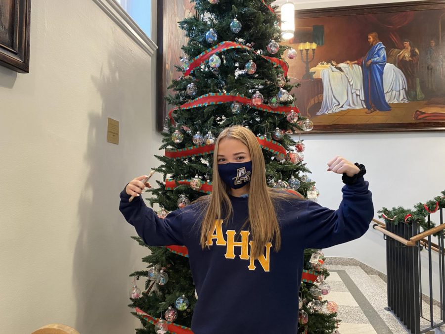 Sophomore Ally Smith is ready for Christmas Break. 