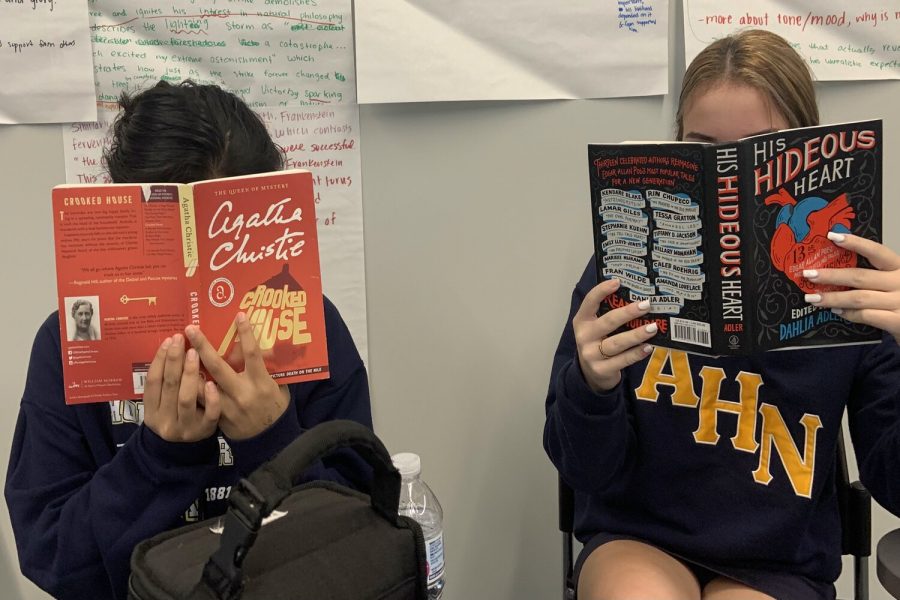 The two authors featured above, Agatha Christie and Edgar Allan Poe, are part of the English II curriculum. Both are by white authors and have stories featuring predominantly white characters.