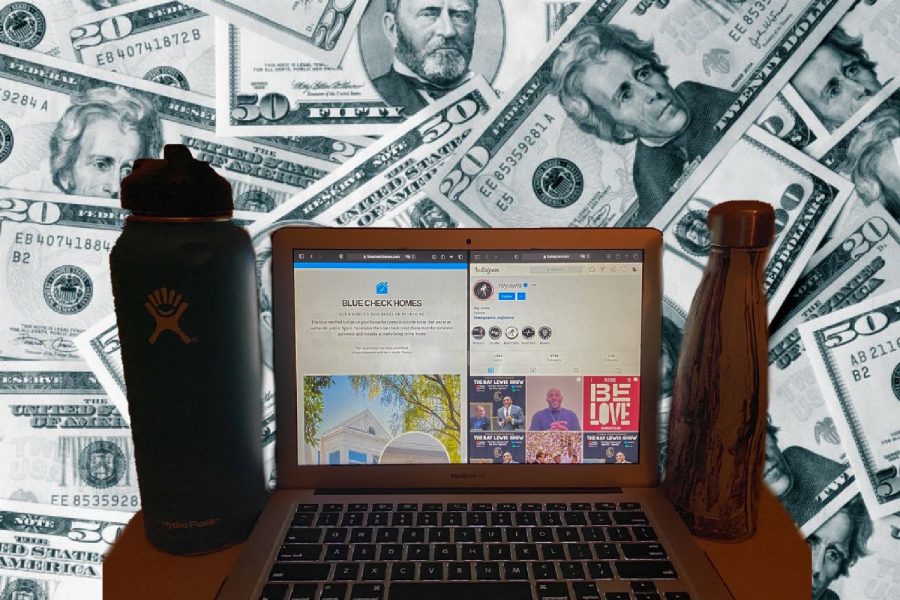 Markers of status can be bought as demonstrated by the viral website Blue Check Homes, buying social media followers, and the Swell and HydroFlask water bottle trends at the Academy. 