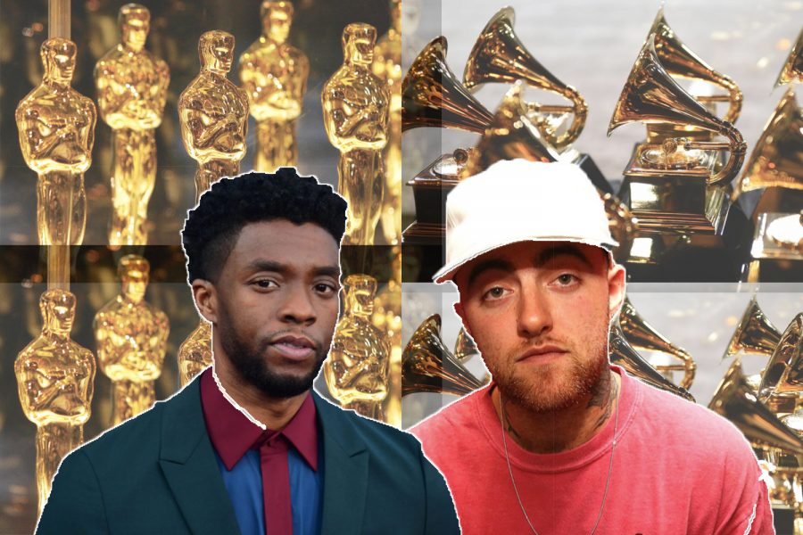 Chadwick Boseman and Mac Millers deaths are just one part of award shows infamous reputations for using celebrities deaths for profit.