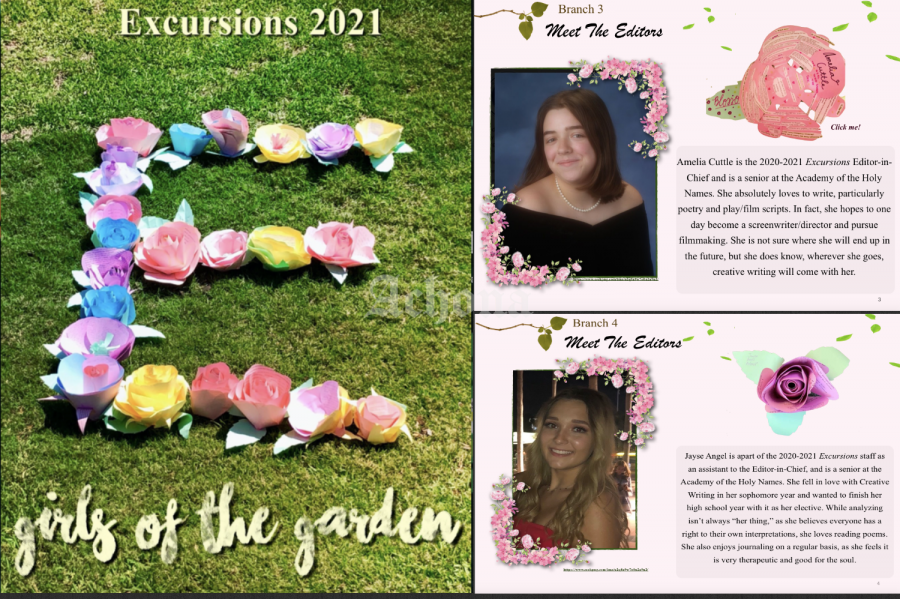 Editors of Excursion magazine, Amelia Cuttle and Jayse Angel are both seniors that graduated in 2021.