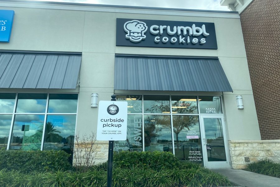 Crumbl Cookies has multiple locations, and one in Lutz is located in a plaza across from the Tampa Premium Outlets.
