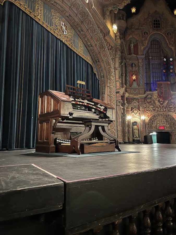 Before every show, the organ is played for the crowd and then lowered into the stage to play the score — specifically for silent films.